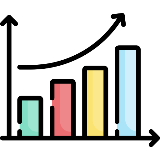 Stocks graphic for business stats free vector icons designed by Freepik