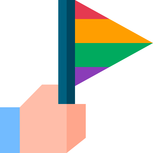 bandera arcoiris icono gratis