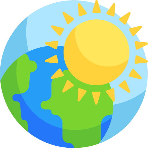 Sun Detailed Flat Circular Flat icon