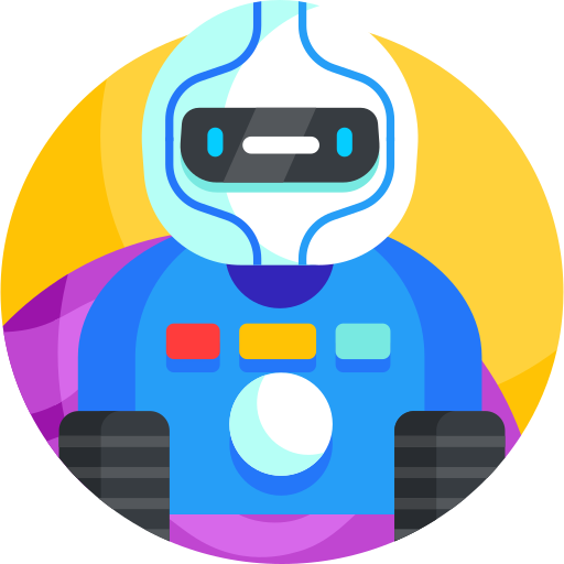 Robot Detailed Flat Circular Flat icon