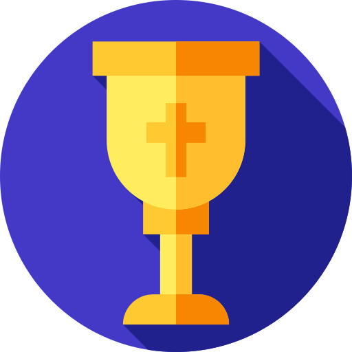 Goblet Flat Circular Flat icon