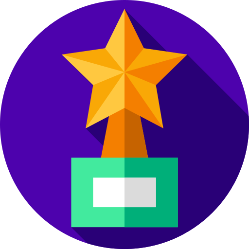 Trophy Flat Circular Flat icon