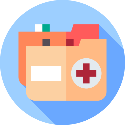 informe médico icono gratis