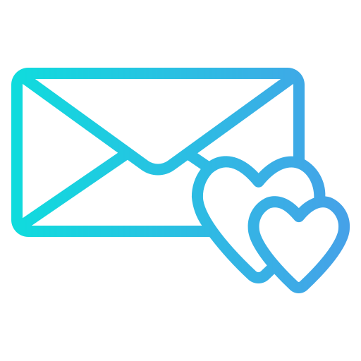 carta de amor icono gratis