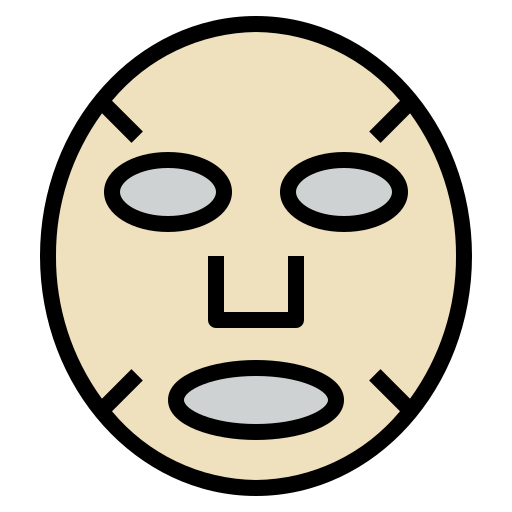 Facial mask Generic Outline Color icon