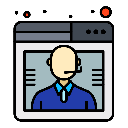 agente de centro de llamadas icono gratis