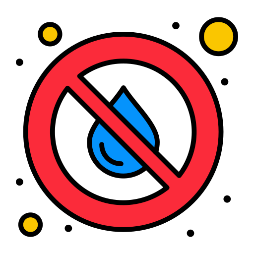 pas d'eau Icône gratuit pas d'eau Icône gratuit