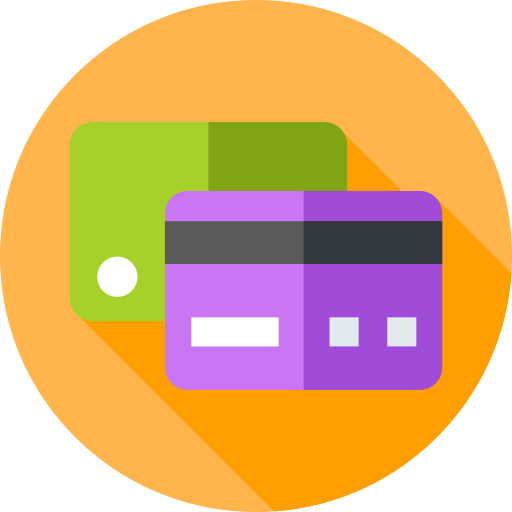 Credit card Flat Circular Flat icon