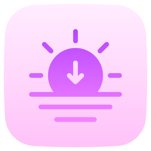 atardecer icono gratis