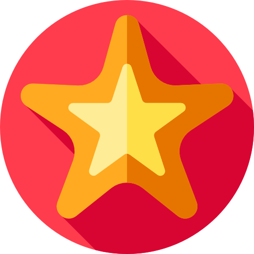 Starfish Flat Circular Flat icon