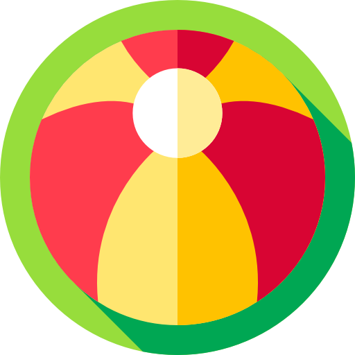 Beach ball Flat Circular Flat icon