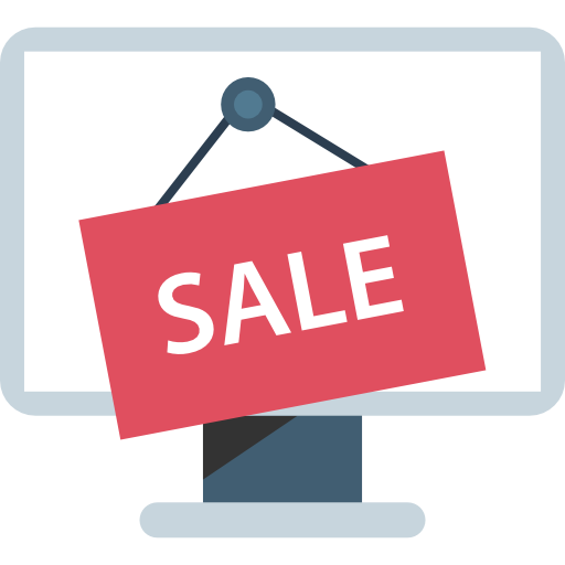 en venta icono gratis