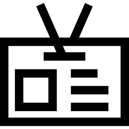 신분증 무료 아이콘