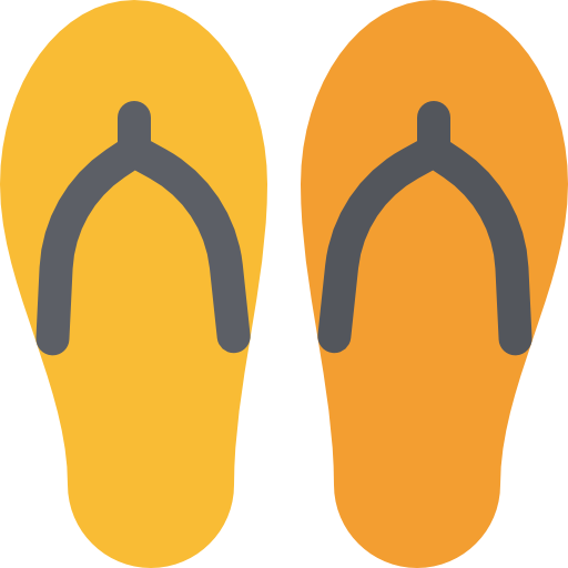 Flip flops Basic Rounded Flat icon