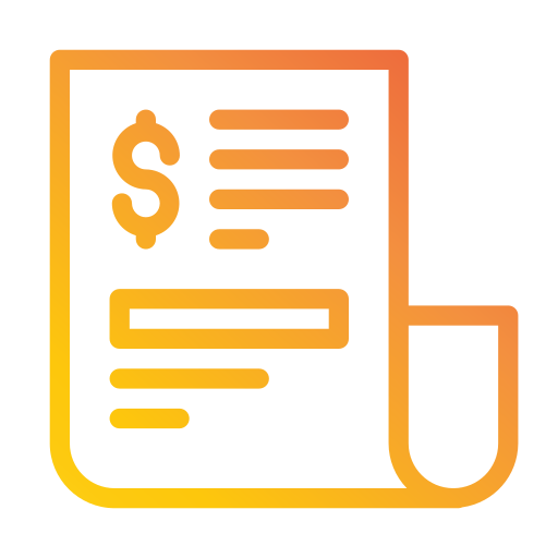 Invoice Generic Gradient icon