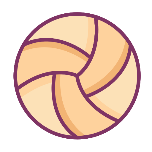 Volleyball Generic Outline Color icon