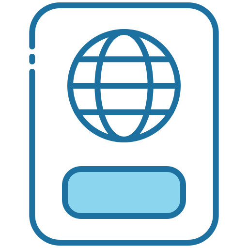 Passport Generic Blue icon
