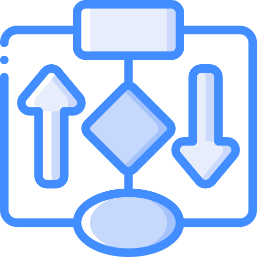 diagrama de flujo icono gratis