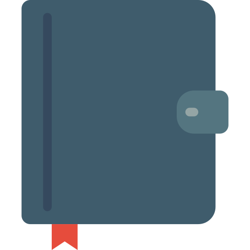 Address book Basic Miscellany Flat icon