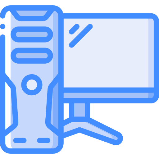 Computer Basic Miscellany Blue icon