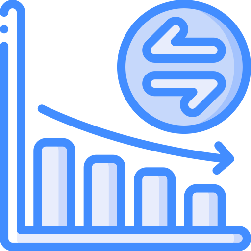 Chart Basic Miscellany Blue icon