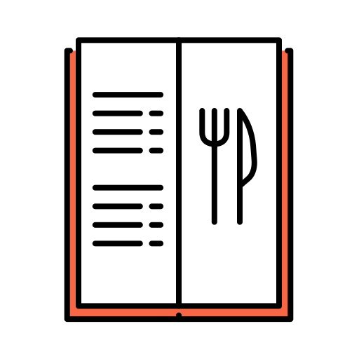 Меню ресторана бесплатно иконка