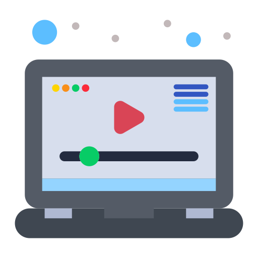 reproductor de video icono gratis