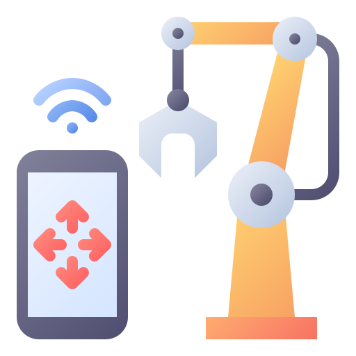 Robot arm icon Generic Flat Gradient