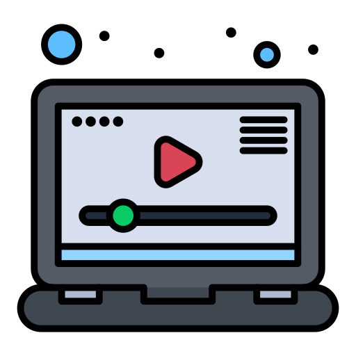 reproductor de video icono gratis