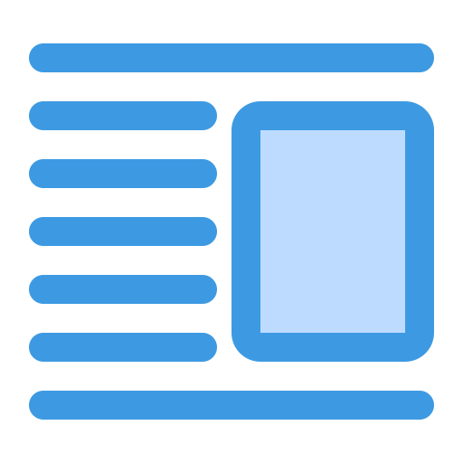 Layout Generic Blue icon