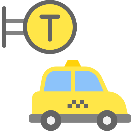 parada de taxi icono gratis