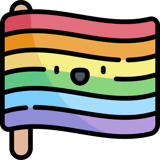 bandera arcoiris icono gratis