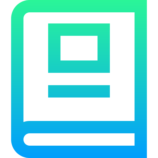 Book Super Basic Straight Gradient icon