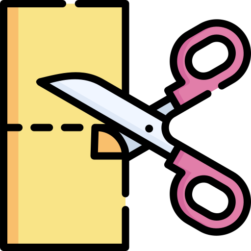 scissors cutting paper clipart