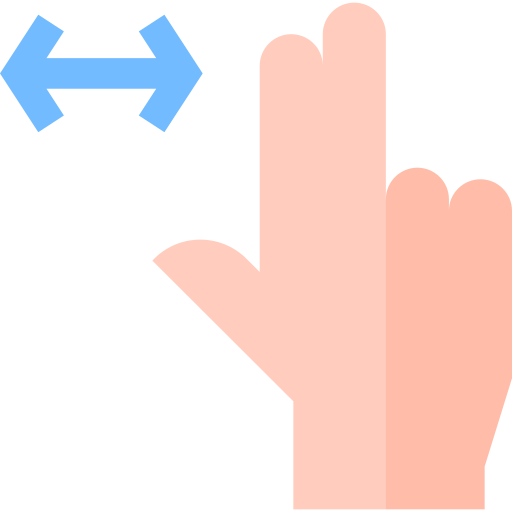 Two fingers - Free hands and gestures icons