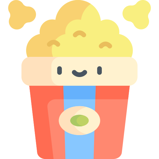 Popcorn Kawaii Flat icon