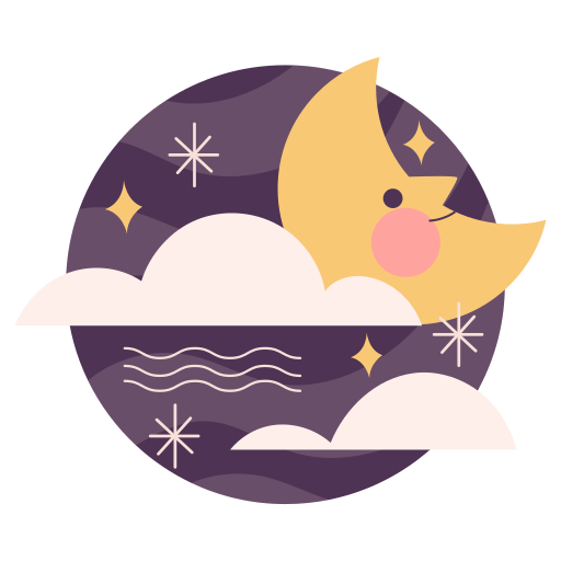 Half moon Stickers - Free miscellaneous Stickers