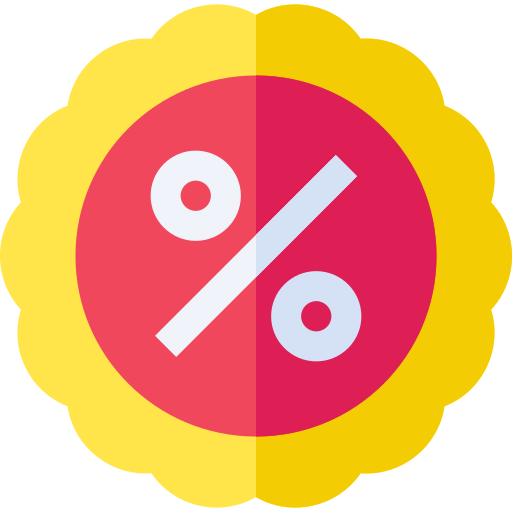 Discount Basic Straight Flat icon