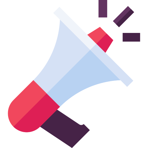 Megaphone Basic Straight Flat icon