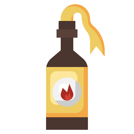 cocktail molotov Icône gratuit