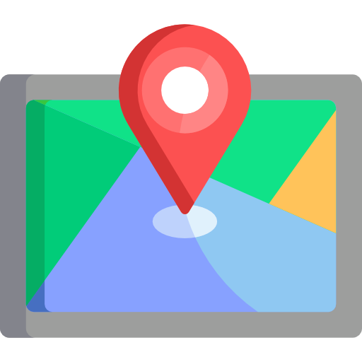 mapa digital icono gratis