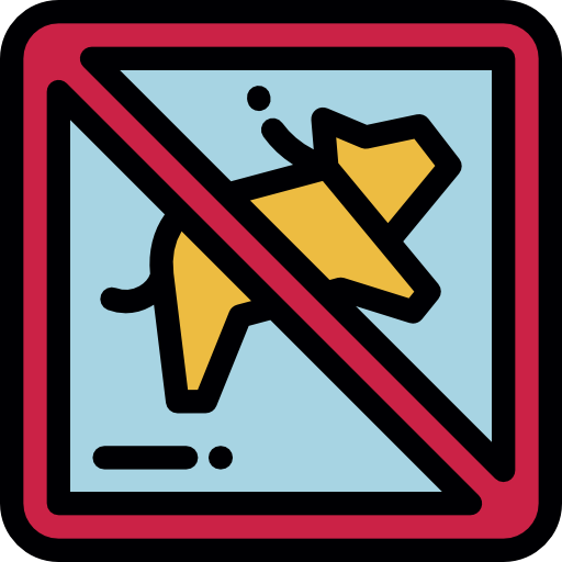 애완 동물 금지 무료 아이콘