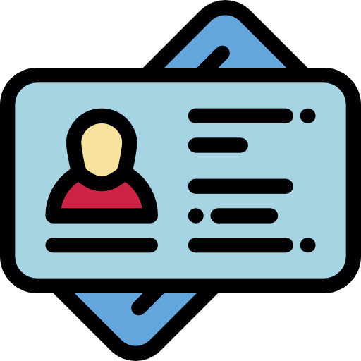 신분증 무료 아이콘