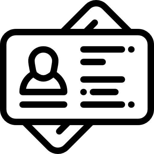 신분증 무료 아이콘