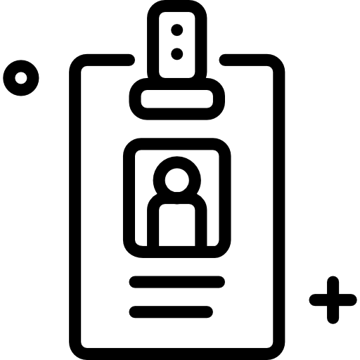 tarjeta de identificación icono gratis