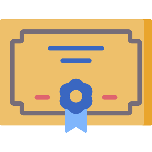 Certificate Special Flat icon