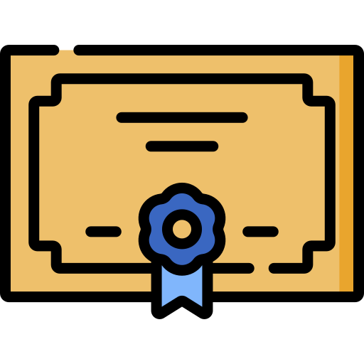 Certificate free icon