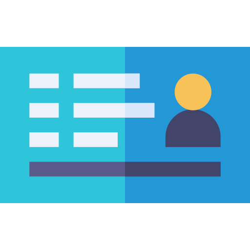 tarjeta de identificación icono gratis