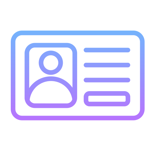 Id card Generic Gradient icon