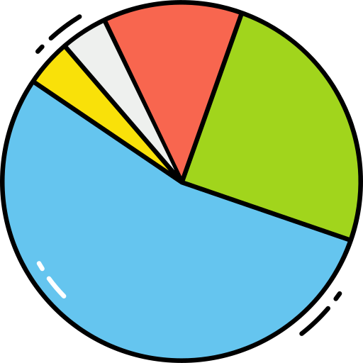 gráfico circular icono gratis